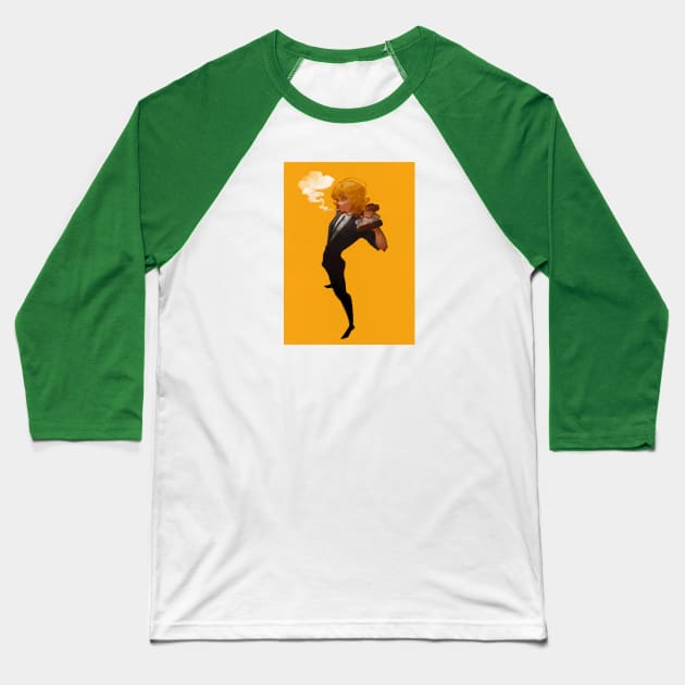 Hikaru Kusakabe Baseball T-Shirt by Bea Robbins